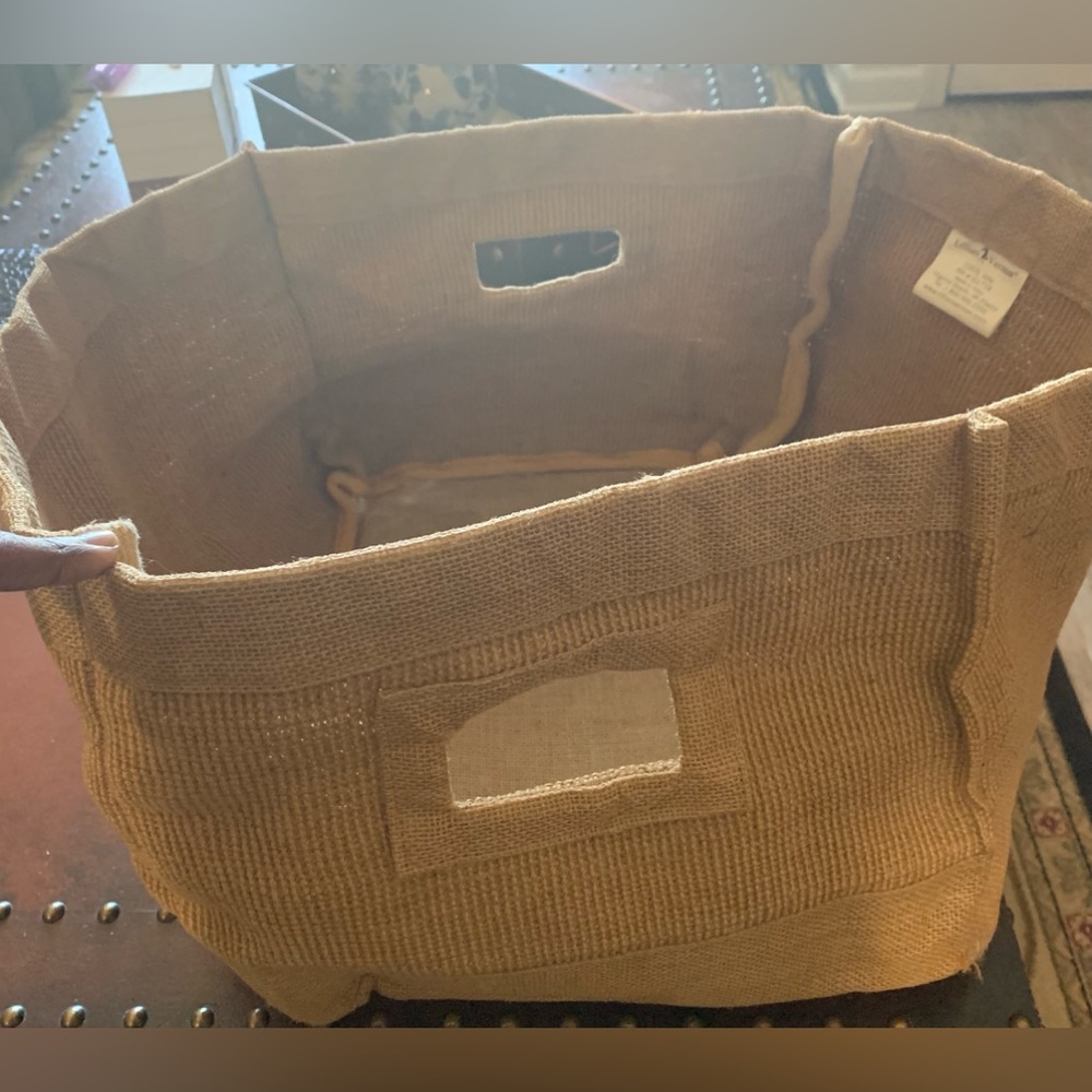 Lillian Vernon Jute Basket
